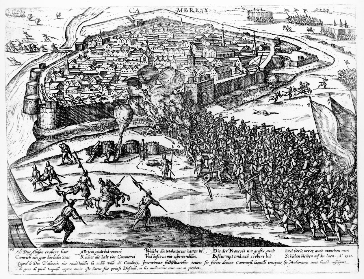 Cambrai ostroma, 1581. szeptember alkotó: French School