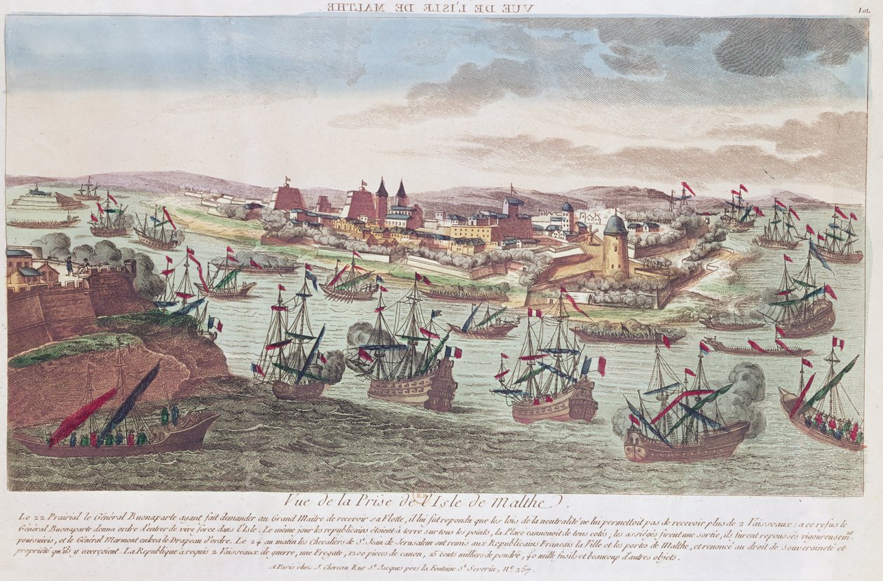 Málta ostroma, 1798. június 12 alkotó: French School