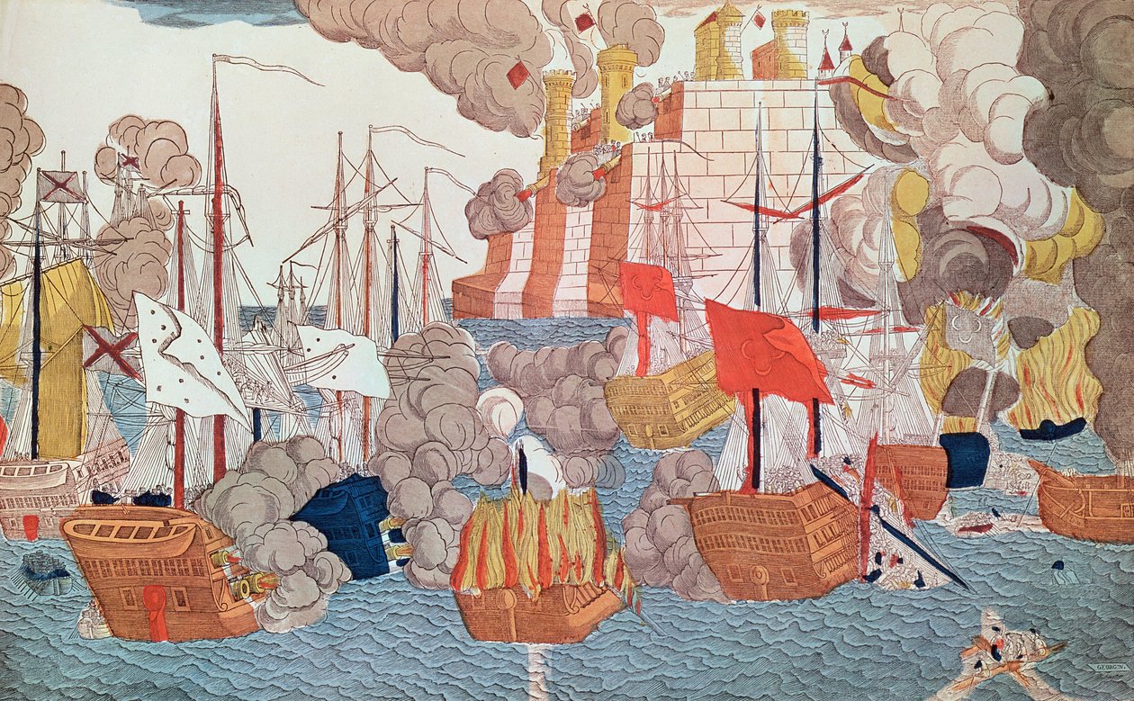 Navarino ostroma, 1827. október 20 alkotó: French School