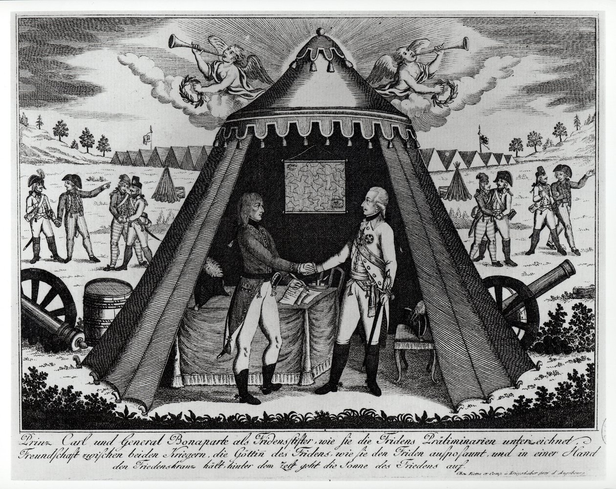 A Campo Formiói Szerződés, 1797. október 18 alkotó: French School