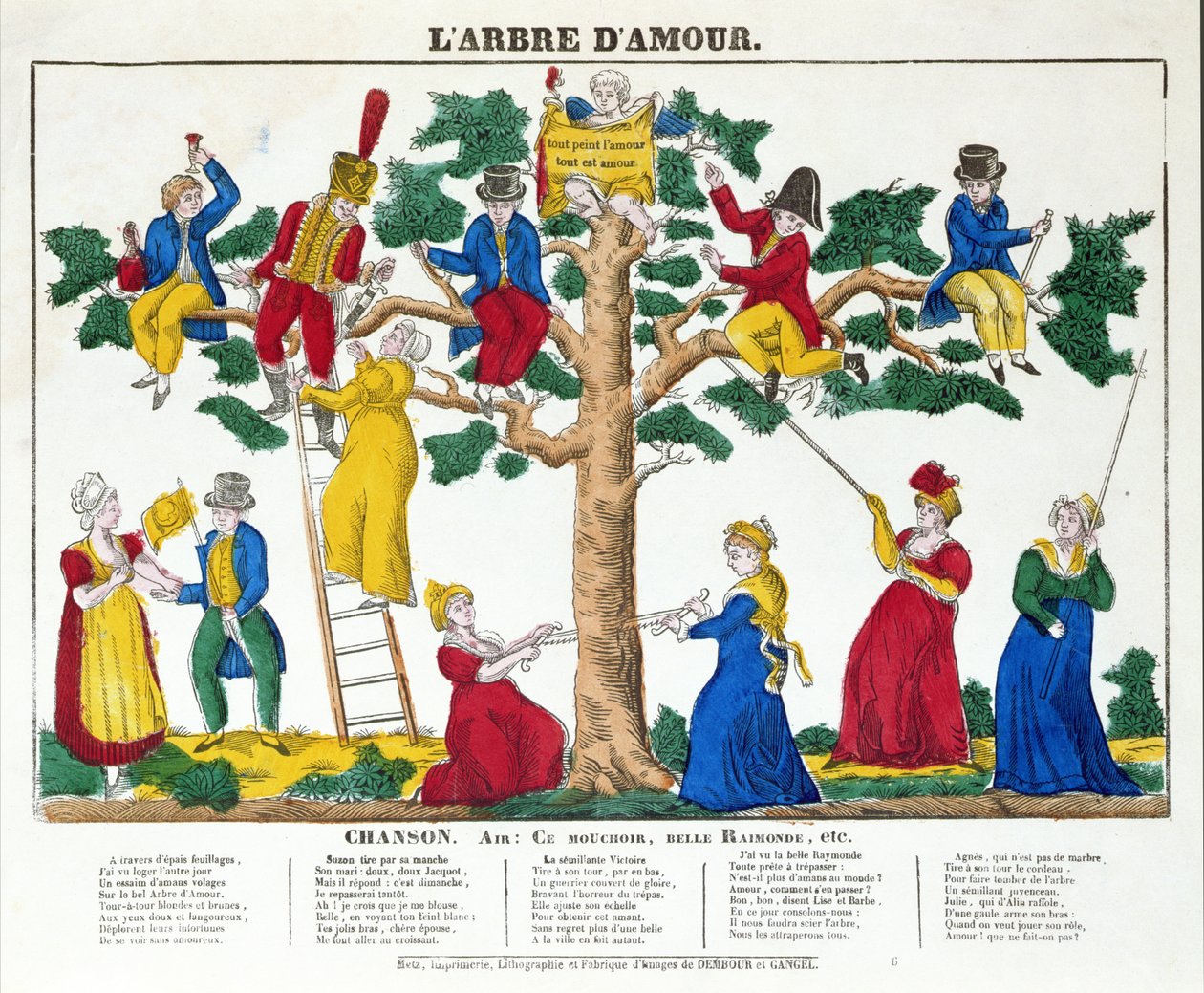 A szerelem fája, 1830-40 körül alkotó: French School