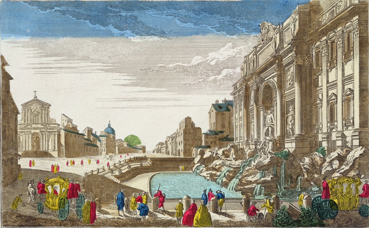 A Trevi-kút, Róma alkotó: French School