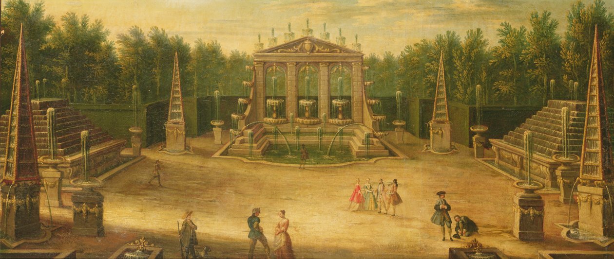 A Water Alley és a Dragon Fountain, Versailles alkotó: French School