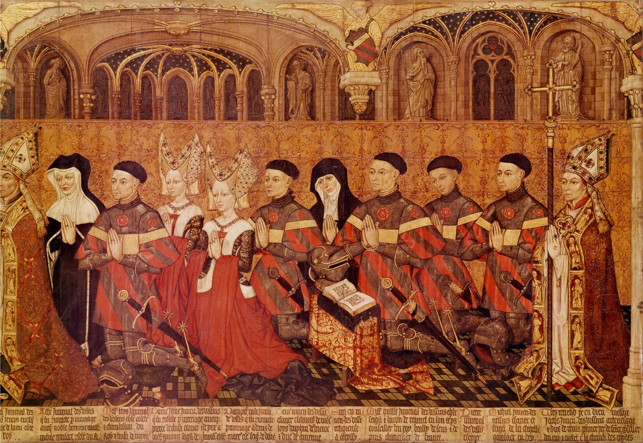 Jean I. Jouvenel des Ursins (1360-1431) és felesége, Michelle de Vitry (megh. 1456) gyermekei 1445-49 (375725 részlet) alkotó: French School