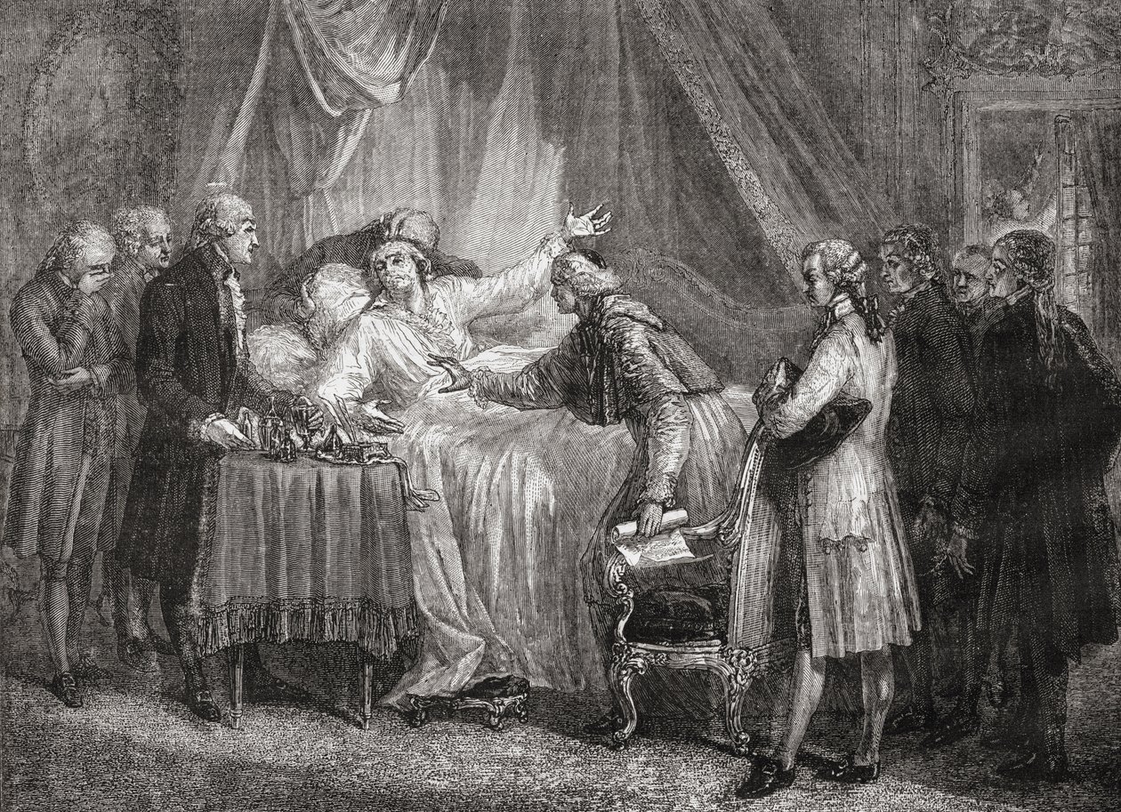 Mirabeau gróf (1749-91) halála 1791-ben alkotó: French School