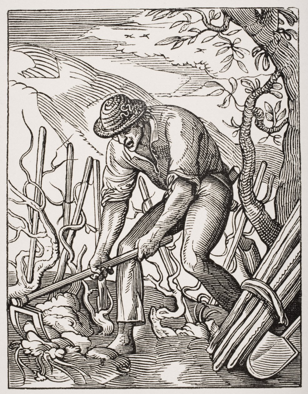 A bortermelő Jost Amman (1539-91) metszete nyomán Paul Lacroix (1806-84) "Le Moyen Age et La Renaissance" című művéből, 1847-ben jelent meg. alkotó: French School