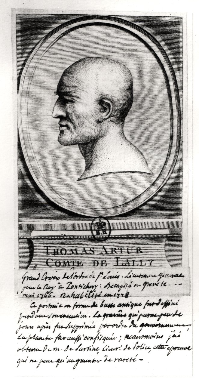 Thomas Arthur (1702-66) Lally grófja, 1766 körül alkotó: French School