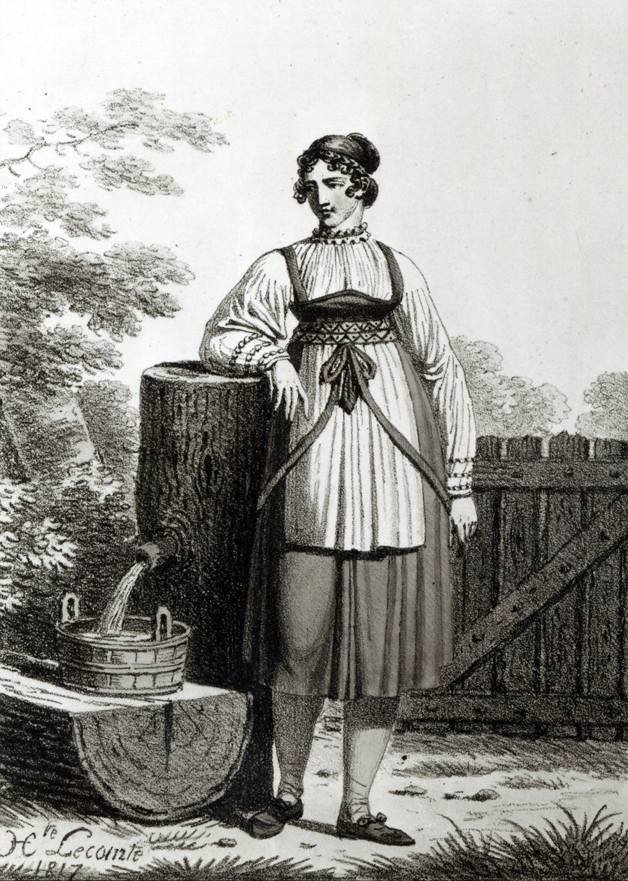 Tiroli parasztlány, 1817 alkotó: French School