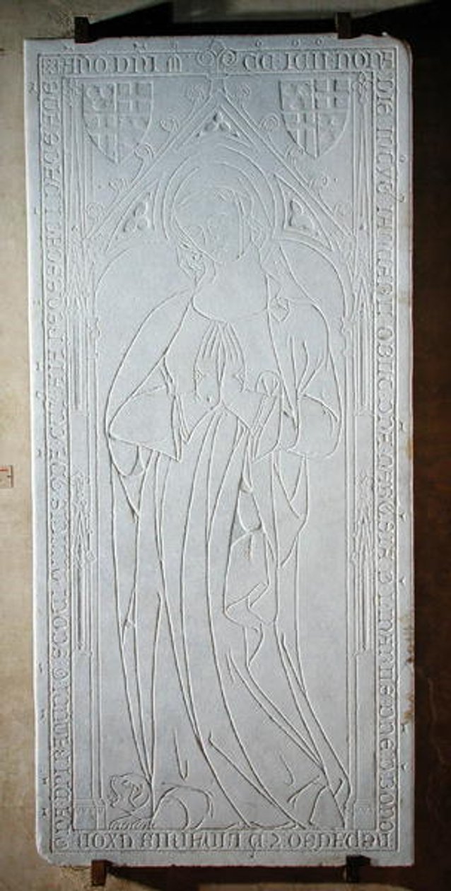 Sírkő Marquiesa de Linares arcképével, 1391 alkotó: French School