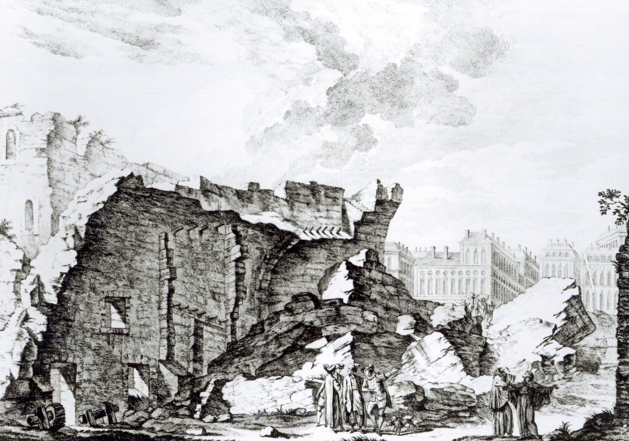 San Roque tornya, Lisszabon az 1755-ös földrengés után alkotó: French School