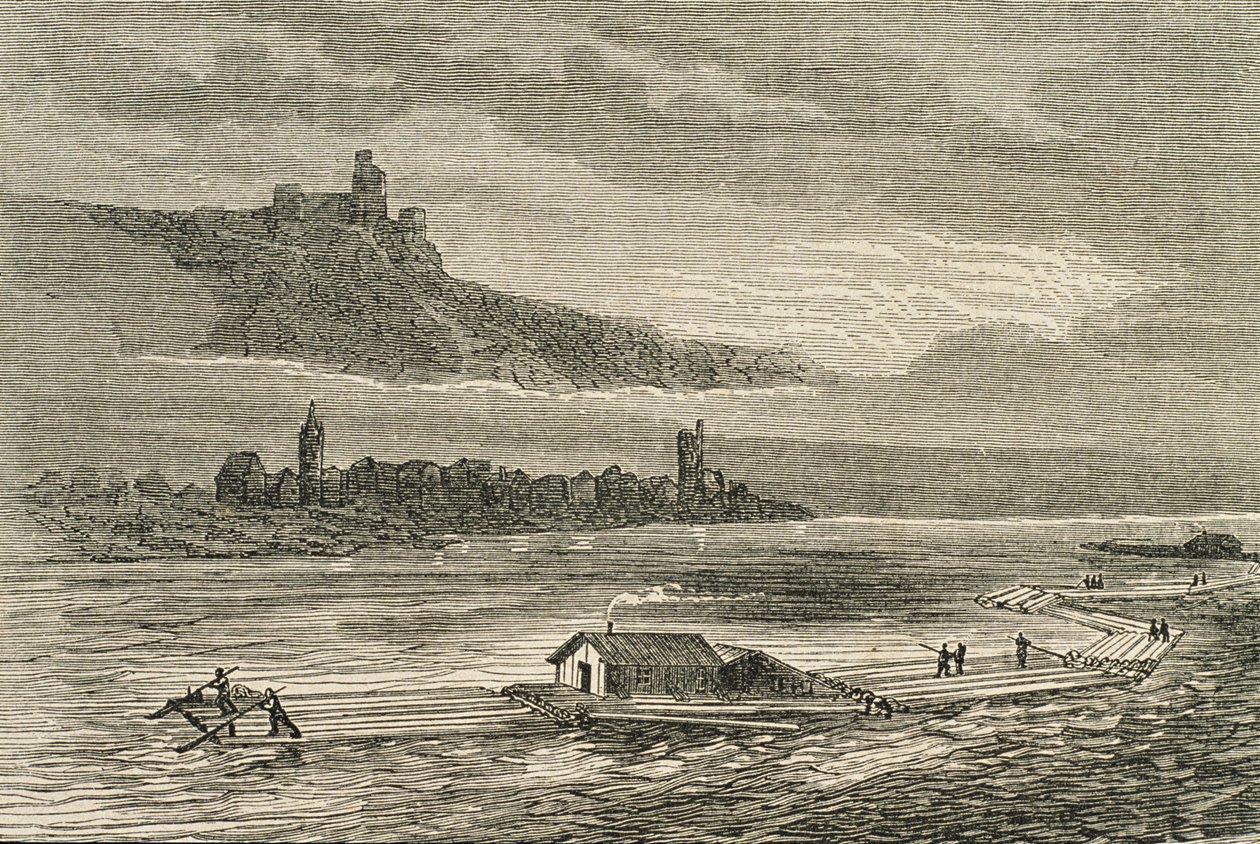 A rajnai közlekedés az 1860-as években alkotó: French School