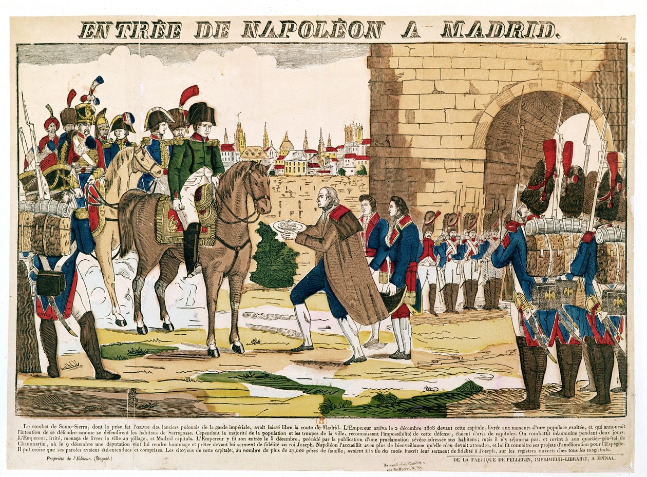 A franciák diadalmas bevonulása Madridba, 1808. december 4 alkotó: French School