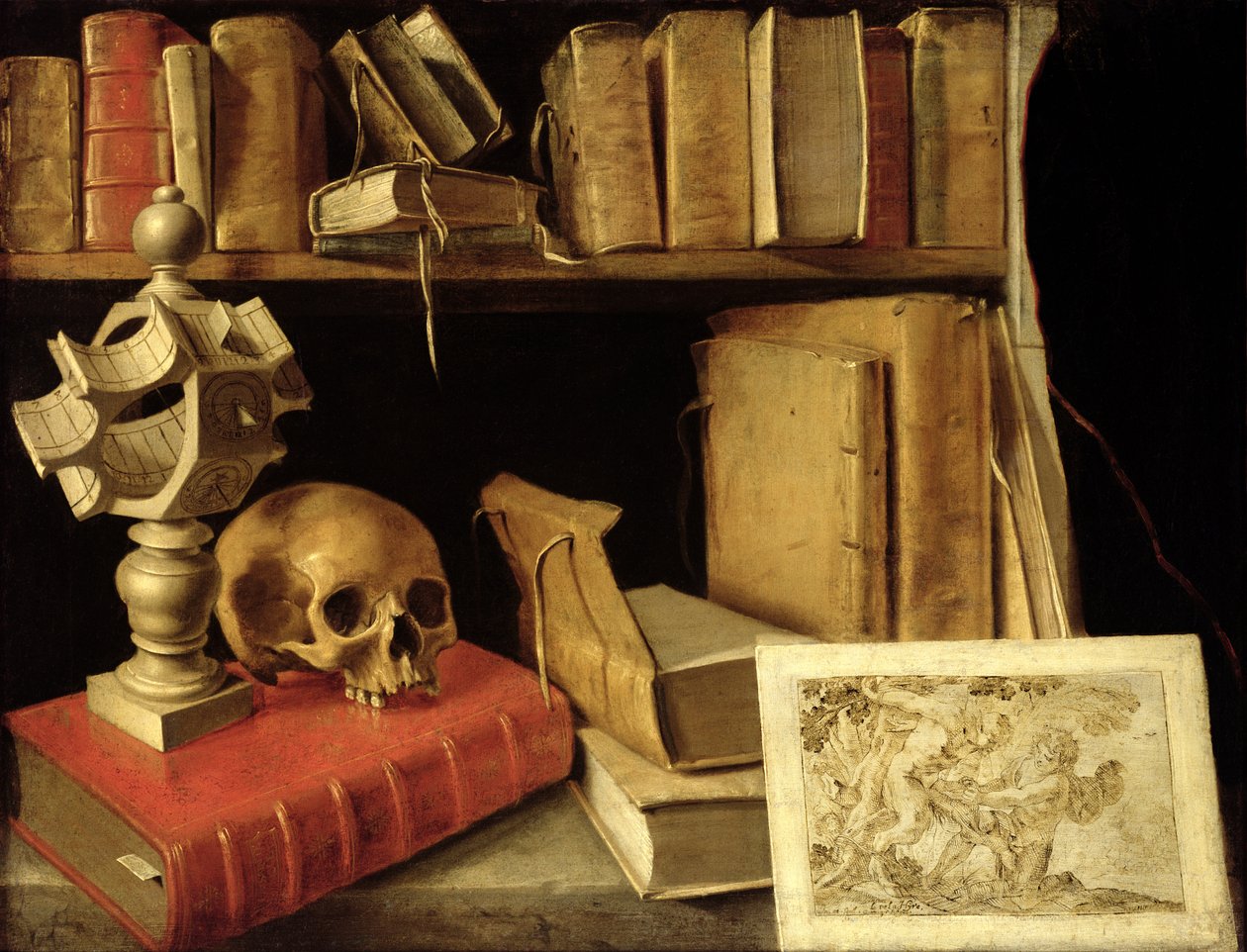 Vanitas napórával, 1626-40 körül alkotó: French School