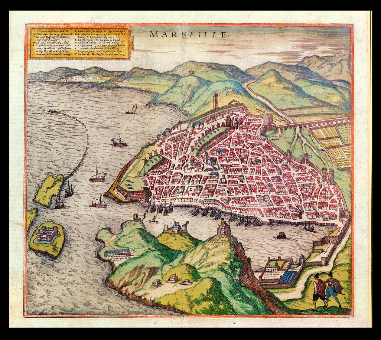 Marseille látképe, 1574 alkotó: French School