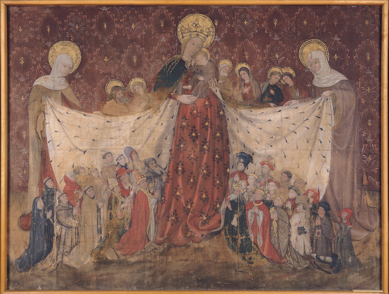 Virgin Protector, 1417 körül (tempera a panelen) alkotó: French School