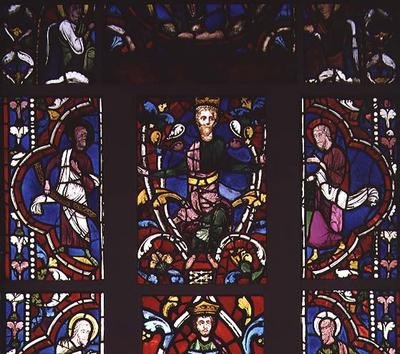 Jesse fáját ábrázoló ablak, 1210-45 körül alkotó: French School