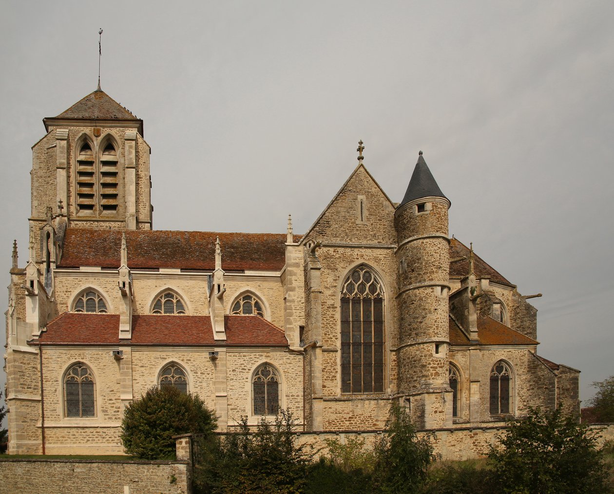 Kilátás a templomra délről alkotó: French School