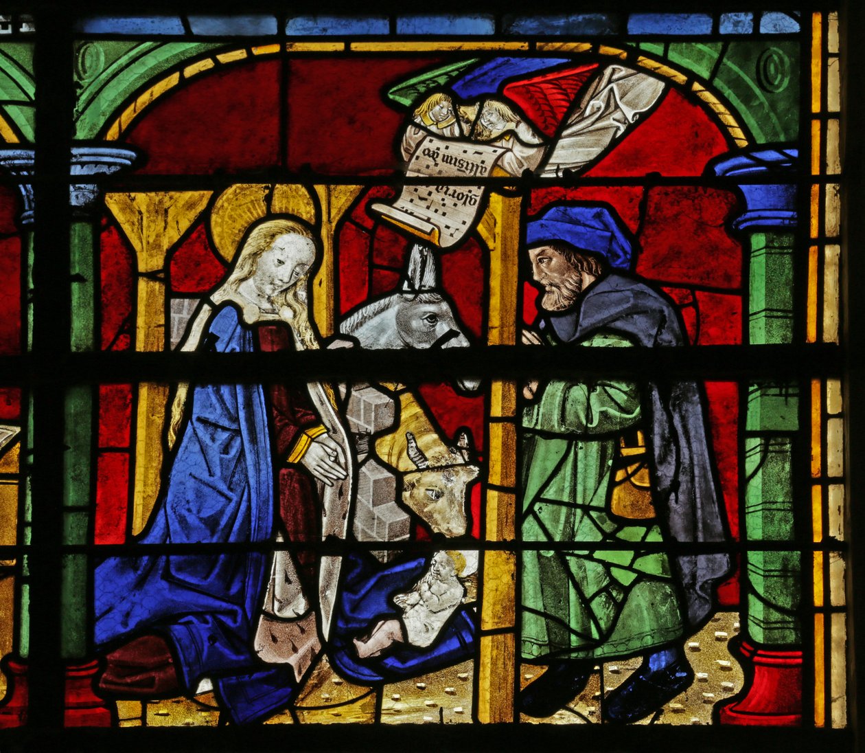 Születést ábrázoló ablak, 16-20. század alkotó: French School