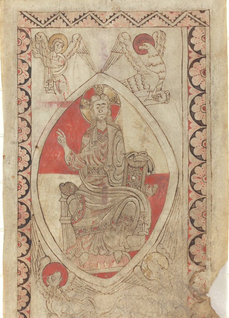 Krisztus a felségben [recto] alkotó: French 12th Century