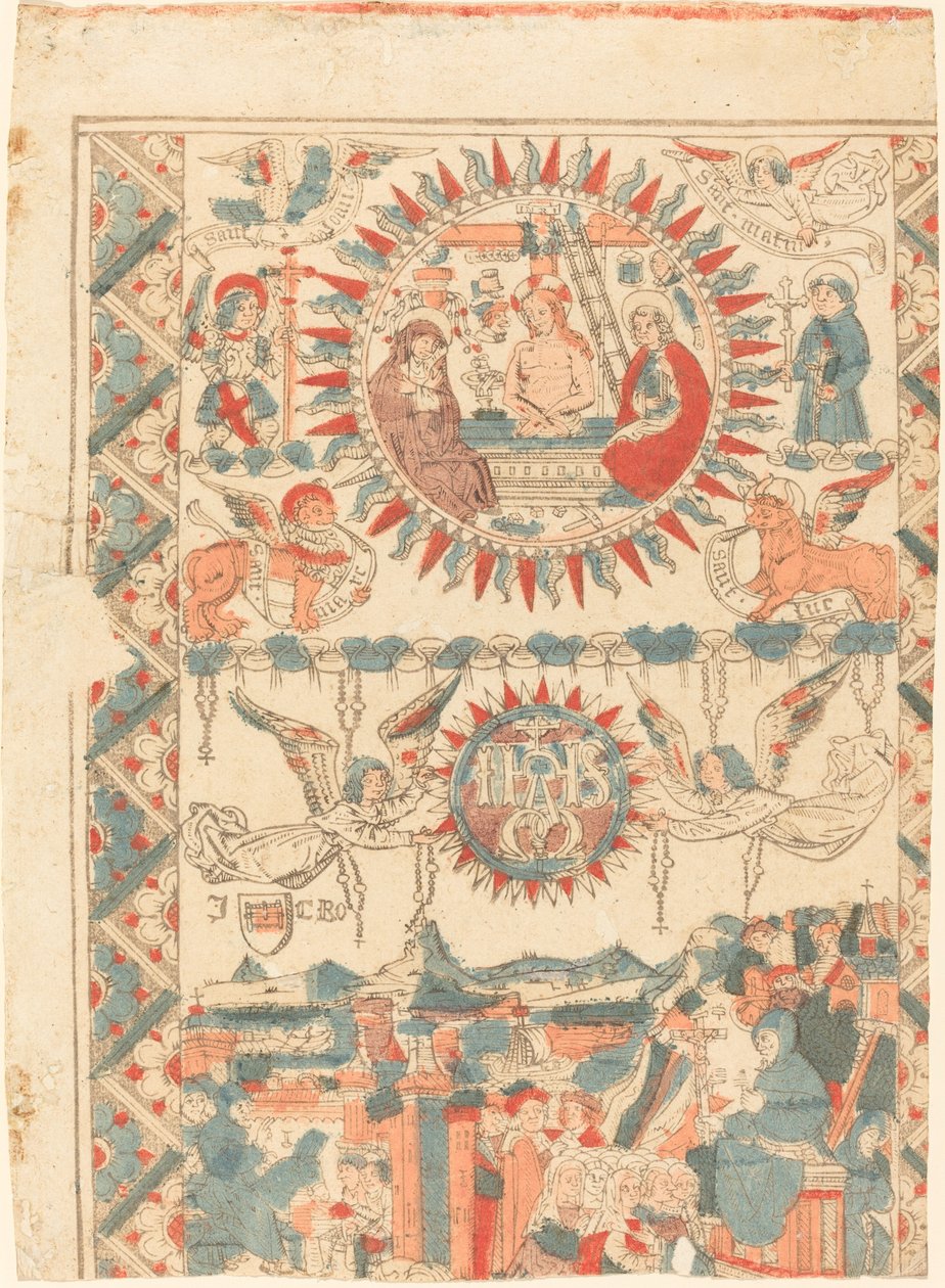 Saint Bonaventure érkezése és prédikációja Lyonba alkotó: French 15th Century