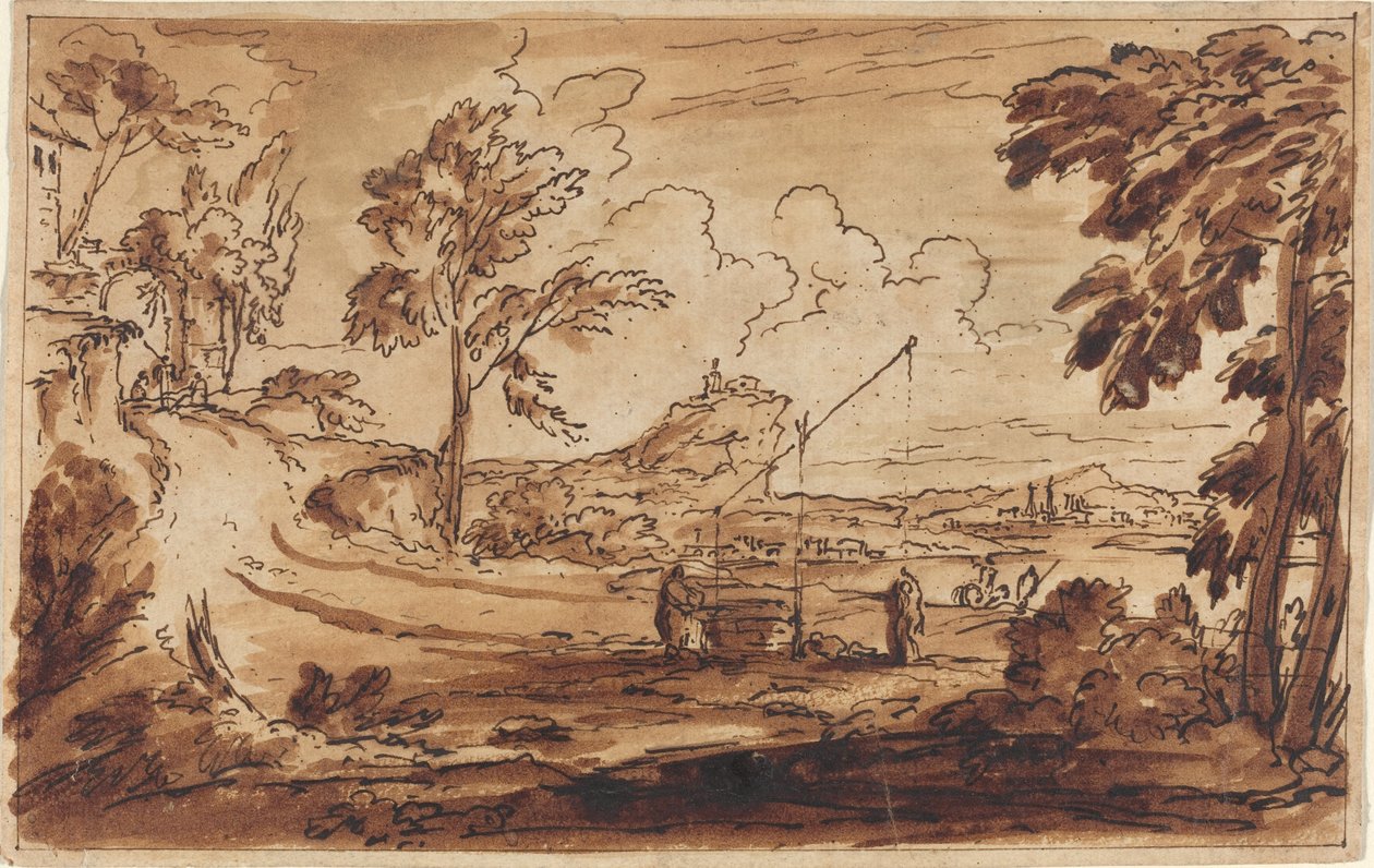A Dram-kútnál alkotó: French 17th Century