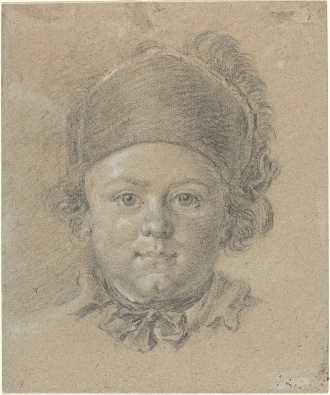 Katonai sapkát viselő fiú alkotó: French 18th Century