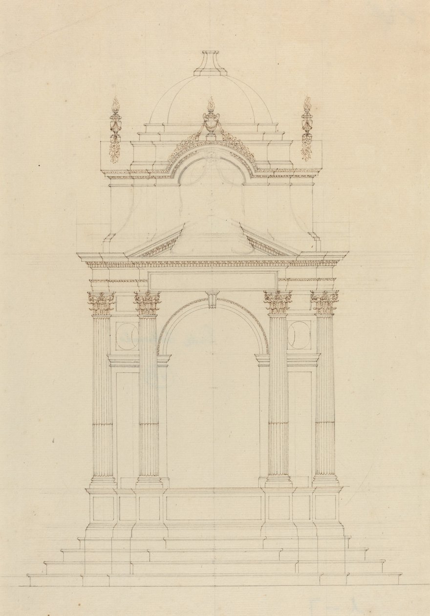 Tervezés baldaquin számára alkotó: French 18th Century