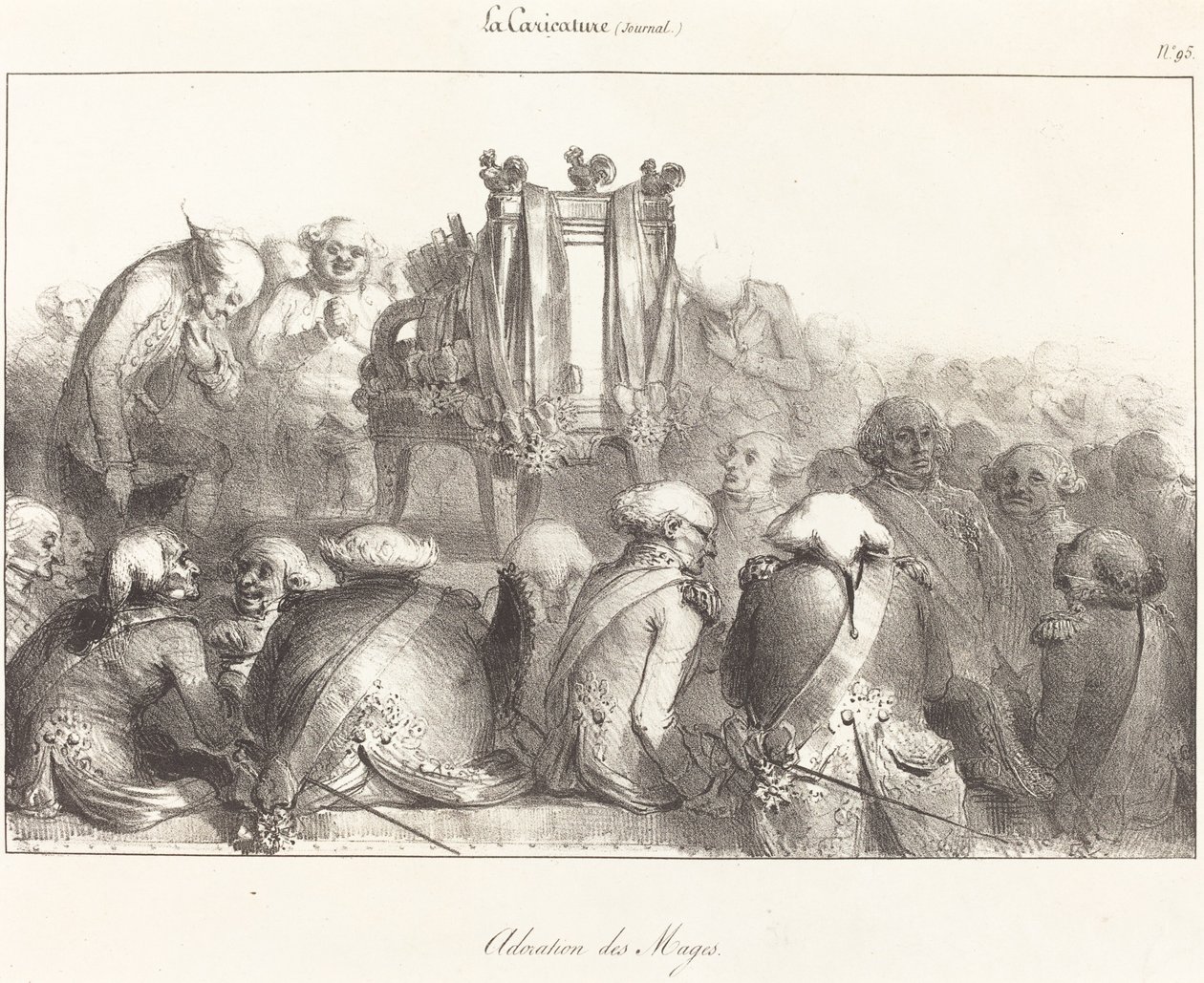 A mágusok imádása alkotó: French 19th Century