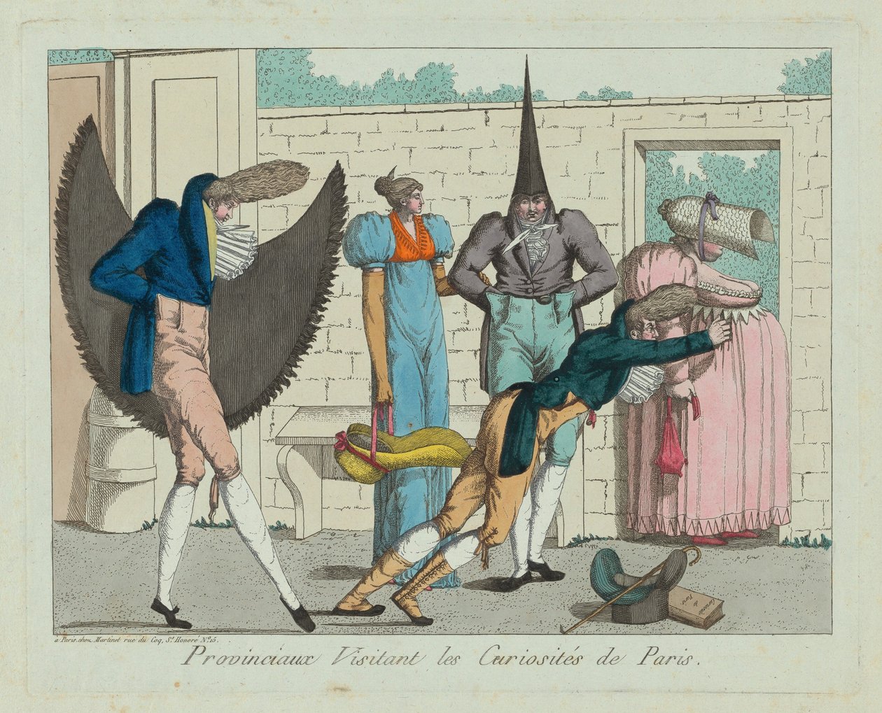 Provinciálisok Párizs érdekességeit meglátogatva alkotó: French 19th Century