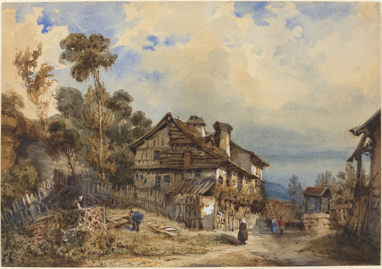 Rusztikus táj alkotó: French 19th Century