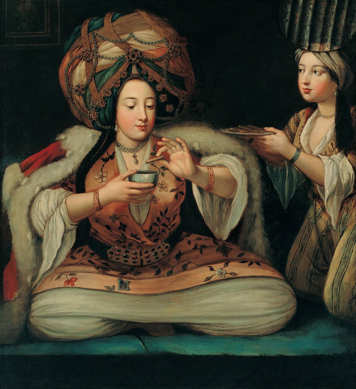 Kávé élvezete, 18. század eleje. alkotó: French Master