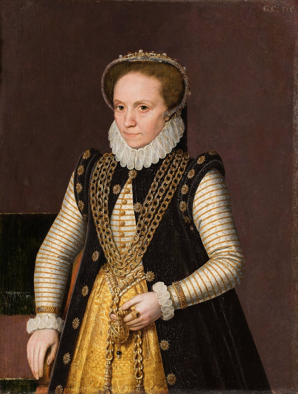Egy ismeretlen francia nemesasszony portréja, 1560 alkotó: French Master