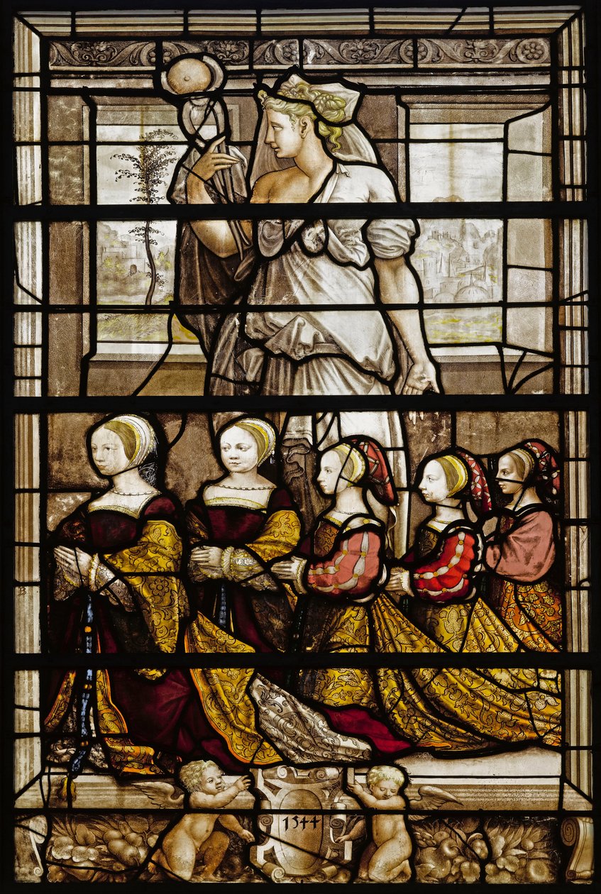 Anne de Montmorency 1493-1567 és Savoyai Madeleine 1510-1586 lányainak portréja, 1544 alkotó: French Master