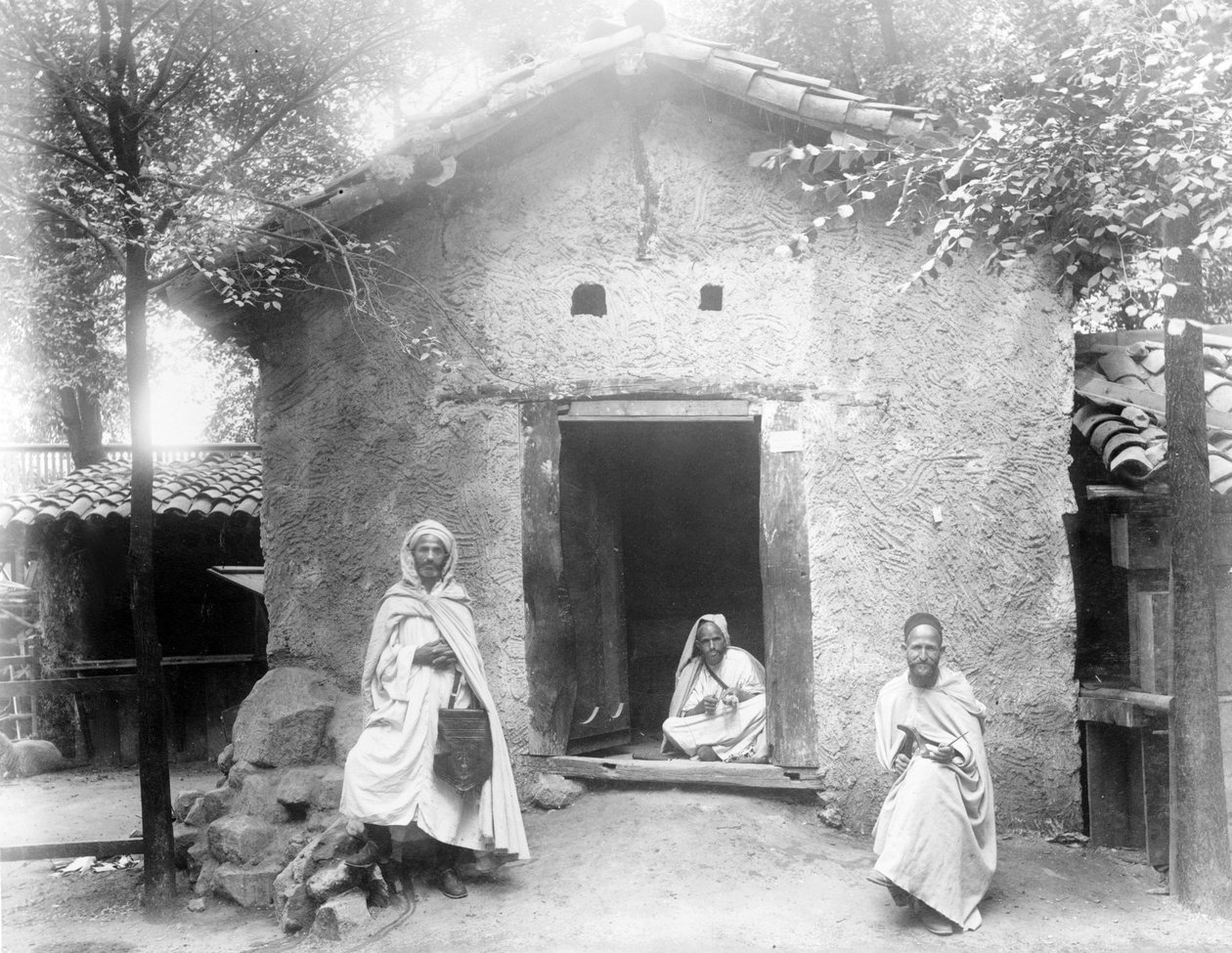 Példa a Kabyle House-ra, Párizsi Kiállítás, 1889 alkotó: French Photographer