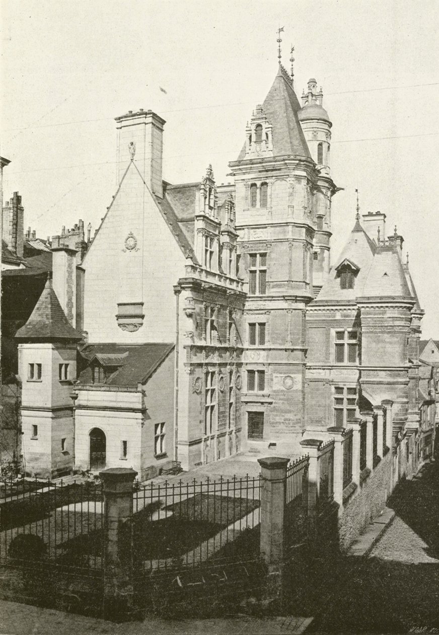 Angers, Hotel Pince (fekete-fehér fotó) alkotó: French Photographer