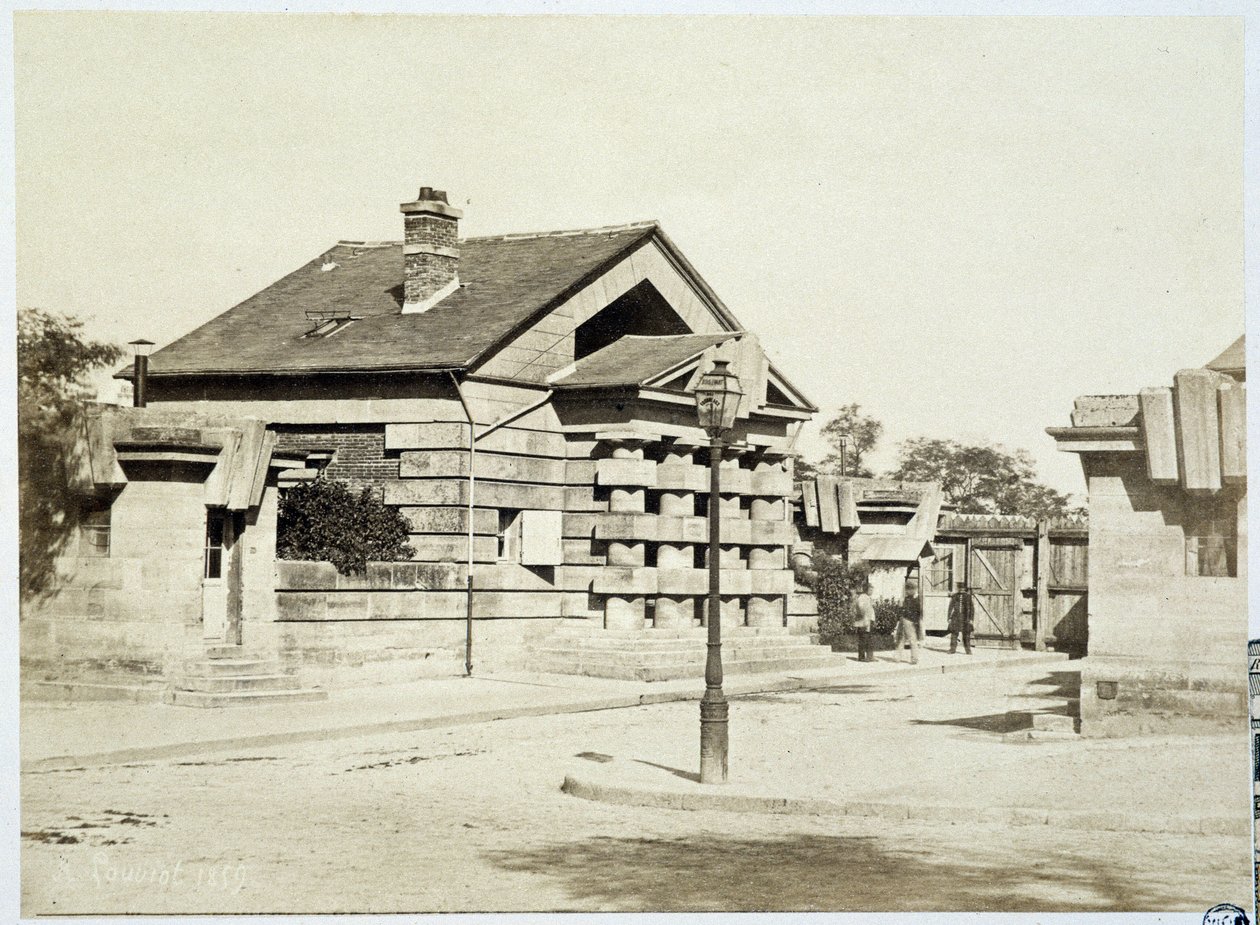 Barrière des fourneaux Vaugirard a „” les barriers de Paris”” fényképein, Gouviot alkotó: French Photographer