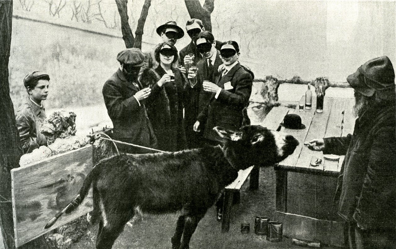 Ünnepelje az álhírt: a Salon des Independantsban 1910-ben bemutatták a Boronali „Túlzott futurista festő” aláírásával ellátott „Et le soleil elsleep sur l"Adriatic" című festményt, amely nagy sikert aratott. a alkotó: French Photographer