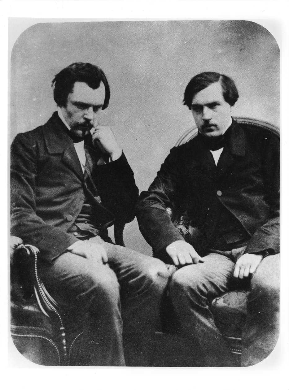 Edmond Louis Antoine Huot de Goncourt (1822-96) és Jules Alfred Huot de Goncourt (1830-70) (dagerrotípia) alkotó: French Photographer