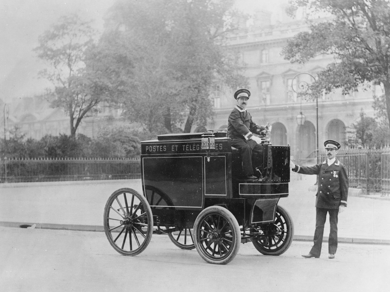Elektromos postakocsi, 1901 alkotó: French Photographer