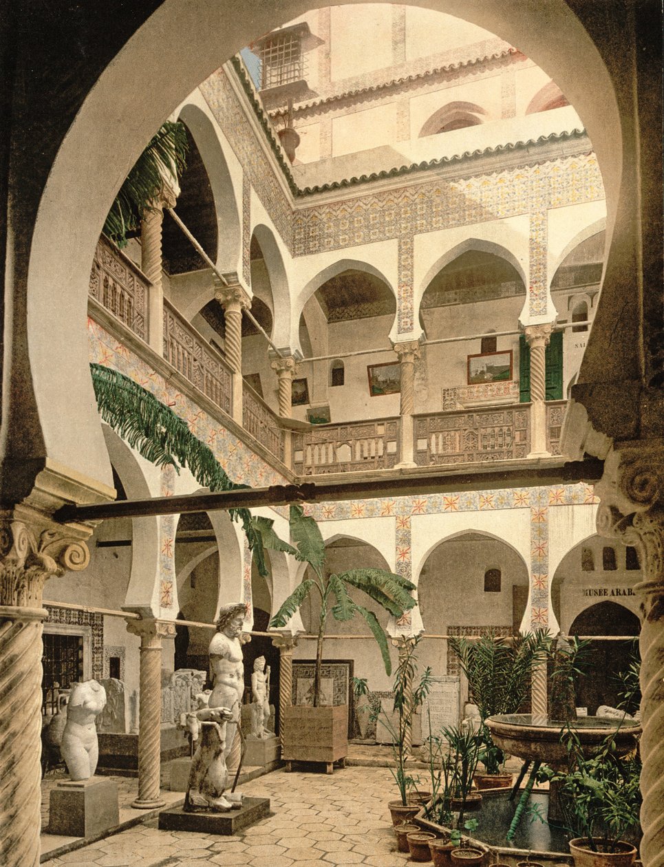 Bejárat, Régiségek Múzeuma, Algír, pub. 1900 körül alkotó: French Photographer