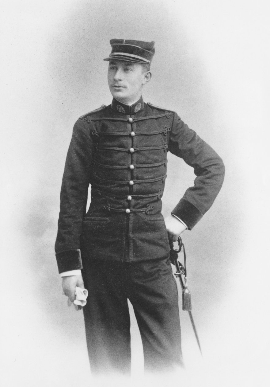 Ernest Duchesne, mint másodosztályú orvosi őrnagy a Senlis-i Hussards második ezredében, 1897 alkotó: French Photographer