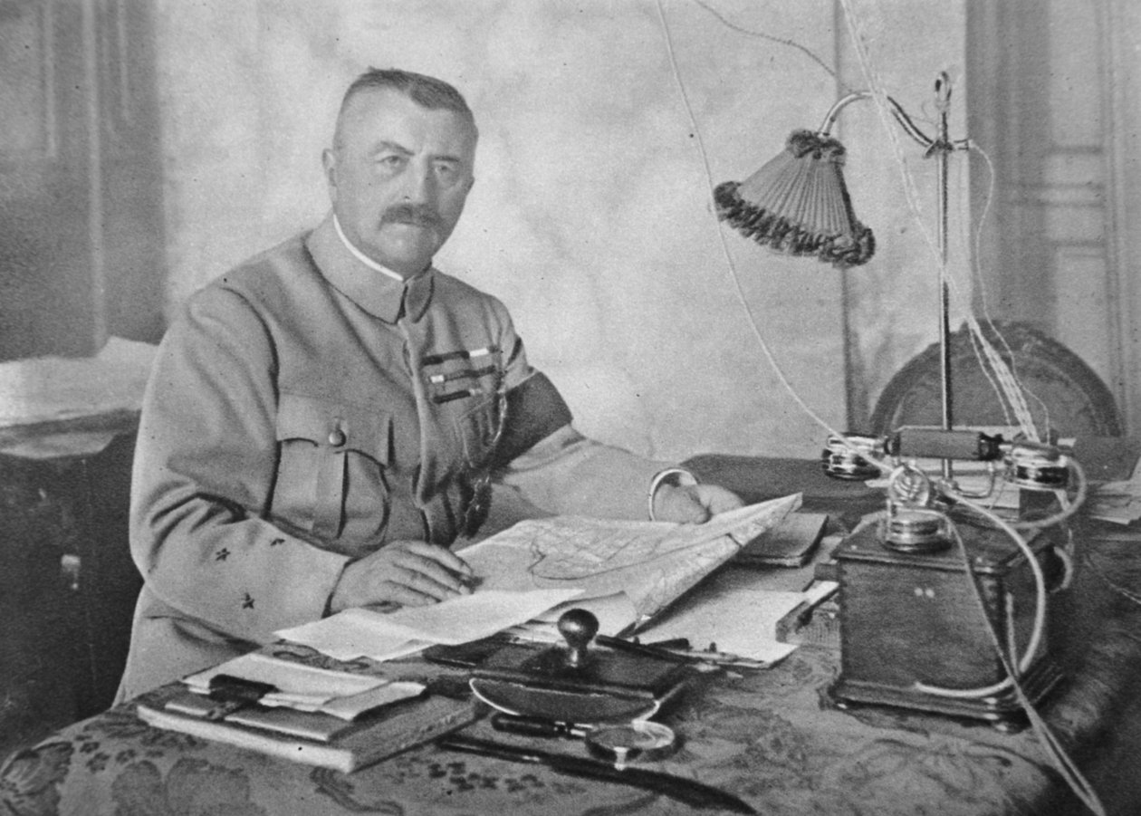 Franchet dEsperey tábornok, a szövetséges hadseregek főparancsnoka a Balkánon, 1914-1919 alkotó: French Photographer