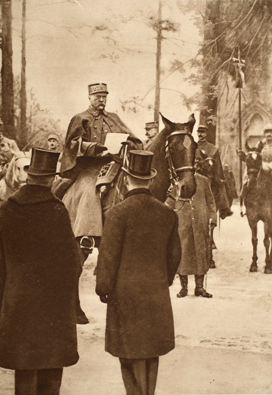 Hirschauer tábornok, a Keht hídfő birtokbavétele, 1919. január 30. alkotó: French Photographer