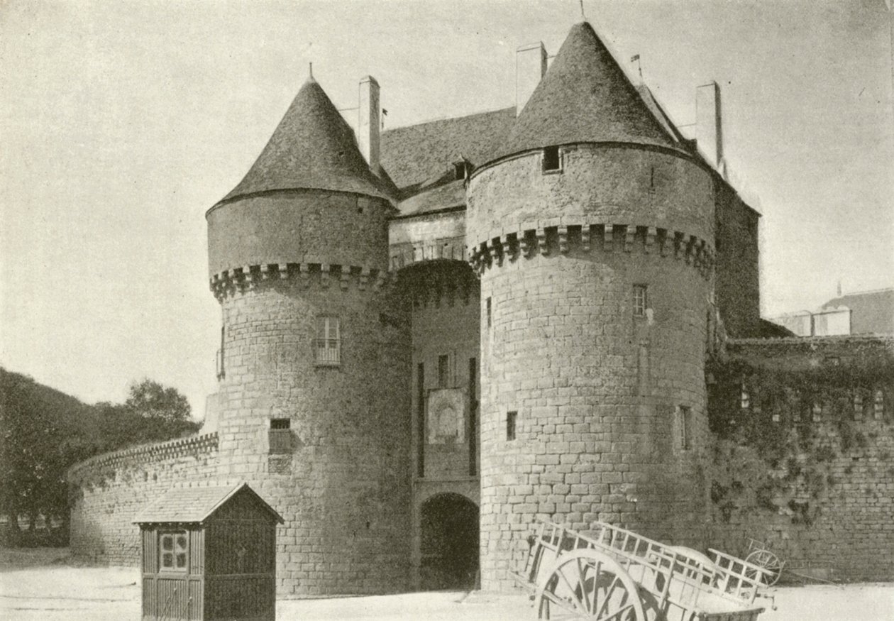 Guerande, Porte Saint-Michel (fekete-fehér fénykép) alkotó: French Photographer