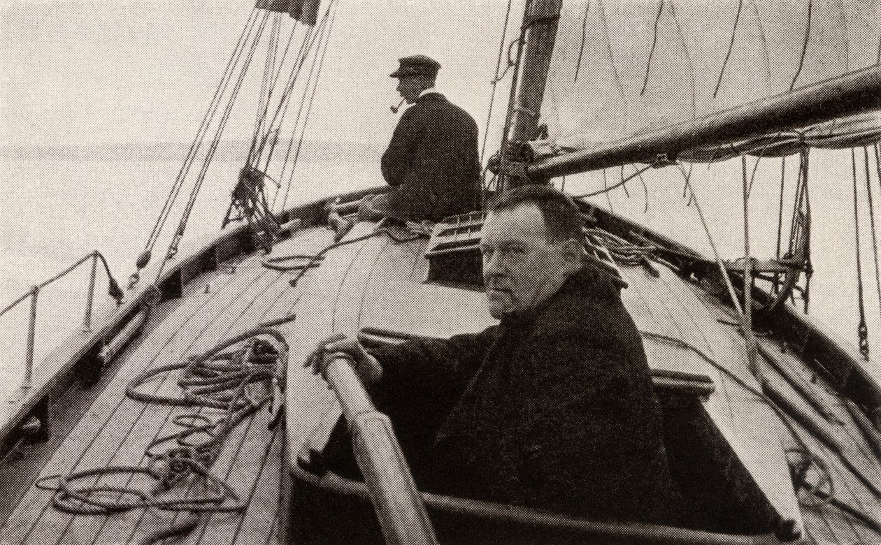 Hilaire Belloc a hajóján alkotó: French Photographer