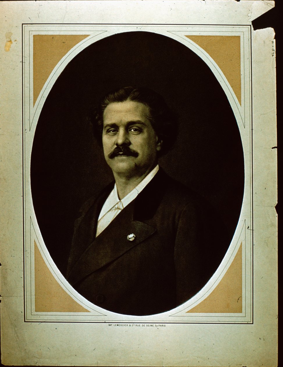 manó. Lemercier & Co. egy férfi portréja (szépia fotó) alkotó: French Photographer