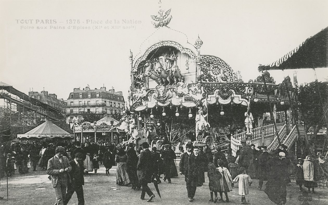 The Throne Fair, Place de la Nation, Párizs, 1905 körül alkotó: French Photographer