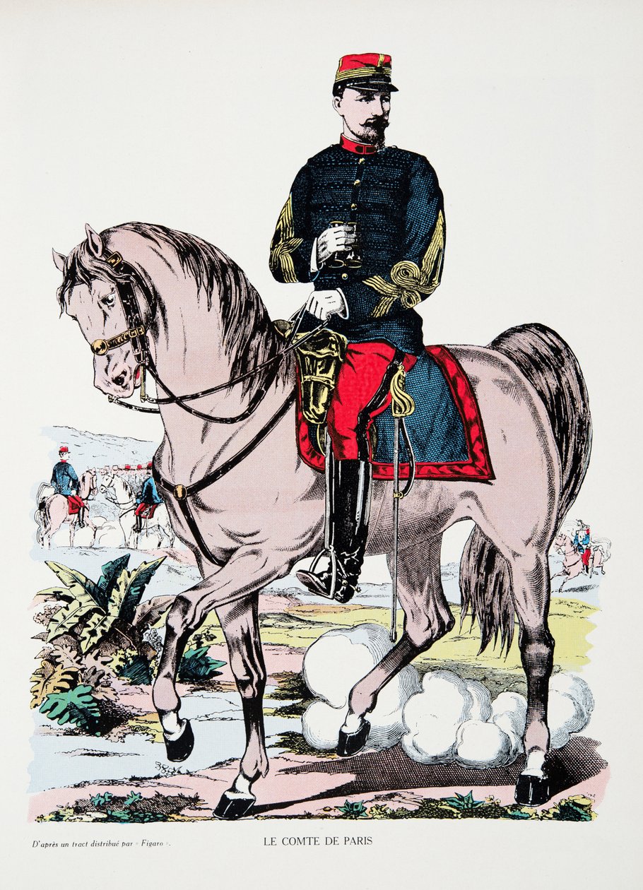 Párizs grófja, A Harmadik Köztársaság története című kötetből. I, Political History, pub. 1933 (színes litho) alkotó: French Photographer