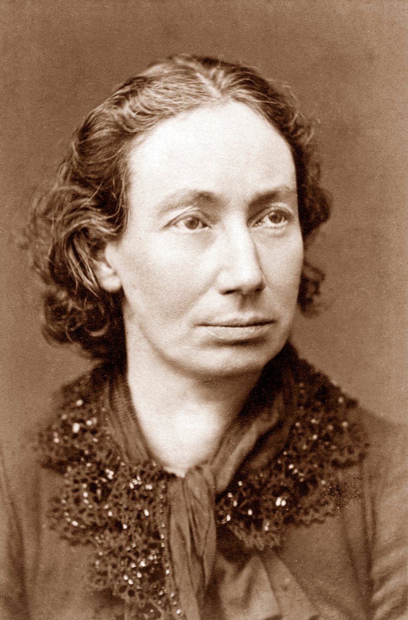 Louise Michel 1870 körül (1833-1905), francia anarchista forradalmár, aki részt vett a párizsi kommünben 1871-ben alkotó: French Photographer
