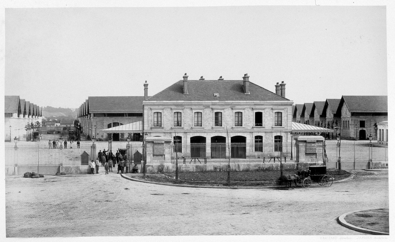 A Villette felvonulásai és abátorai - fotózás, 19. század vége alkotó: French Photographer